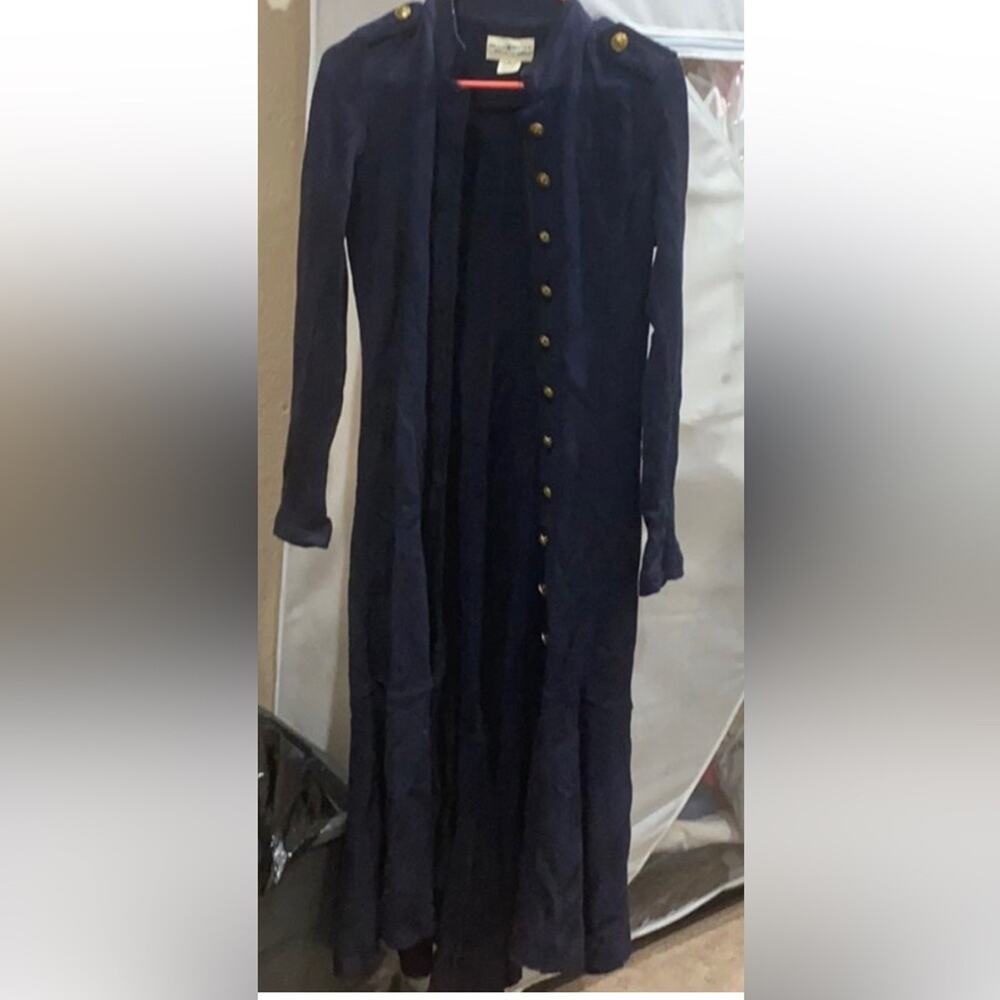 Ralph Lauren Denim Supply Military Maxi Jacket Officers Coat Cardigan Duster L - Picture 8 of 15